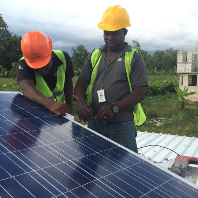 10Power solar installation at a water purification center