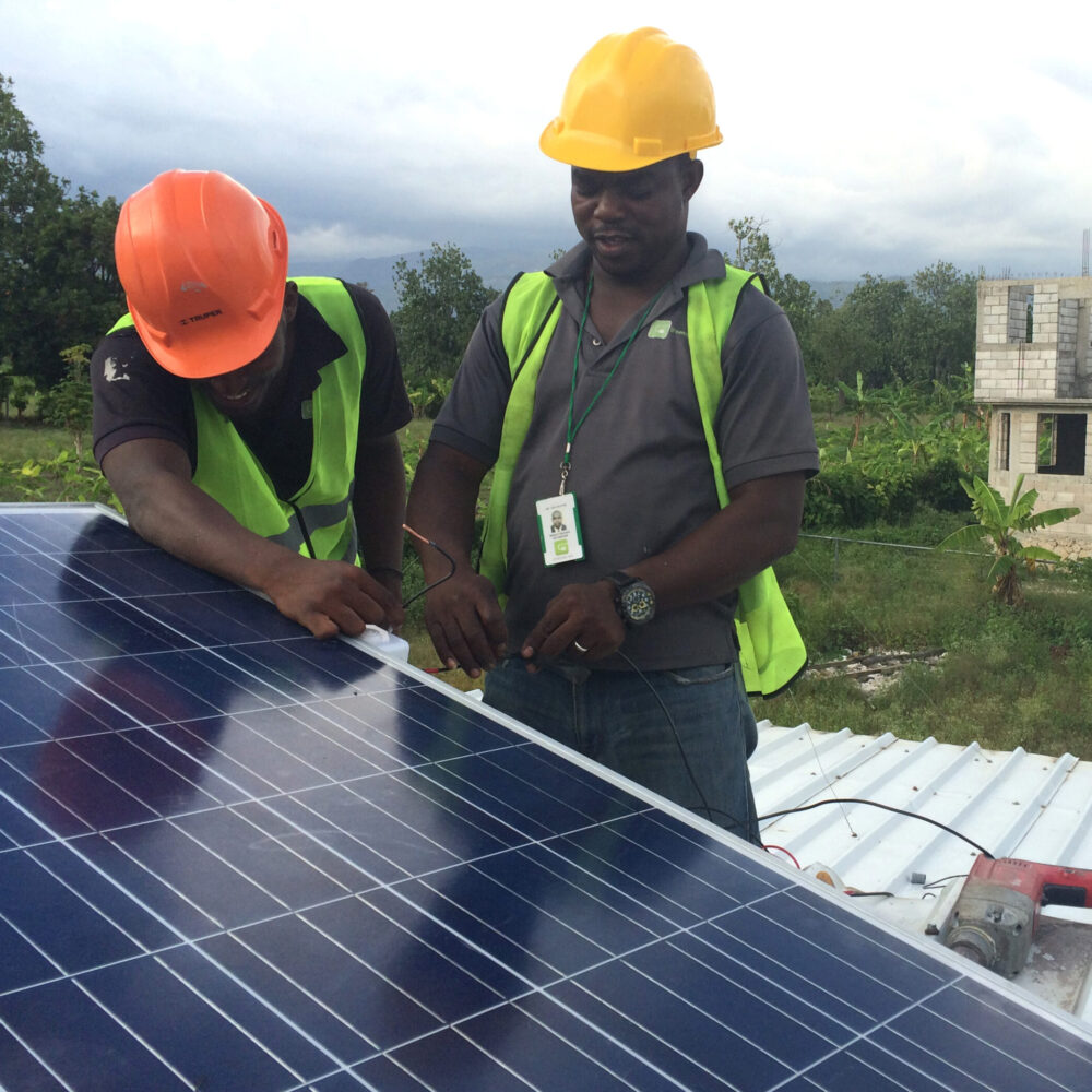 10Power solar installation at a water purification center